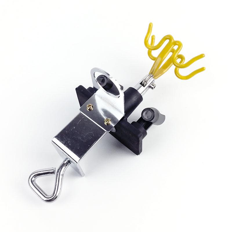 Rotating Airbrush Paint Holder with 4 Pen Clips and Angle Adjustment