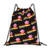Custom K-Kirbys Drawstring Backpack Bags Men Women Lightweight Cartoon Gym Sports Sackpack Sacks for Traveling