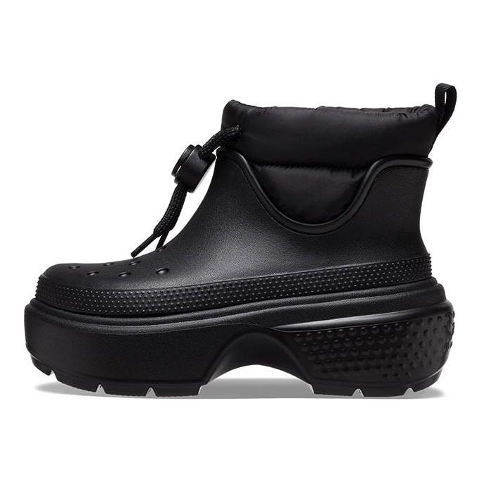 Crocs Stomp Puff Boot Schwarz Damen Sneaker 209324-001