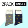 Eonbidei [2Pack] Unisex Taxi Pattern Socks
