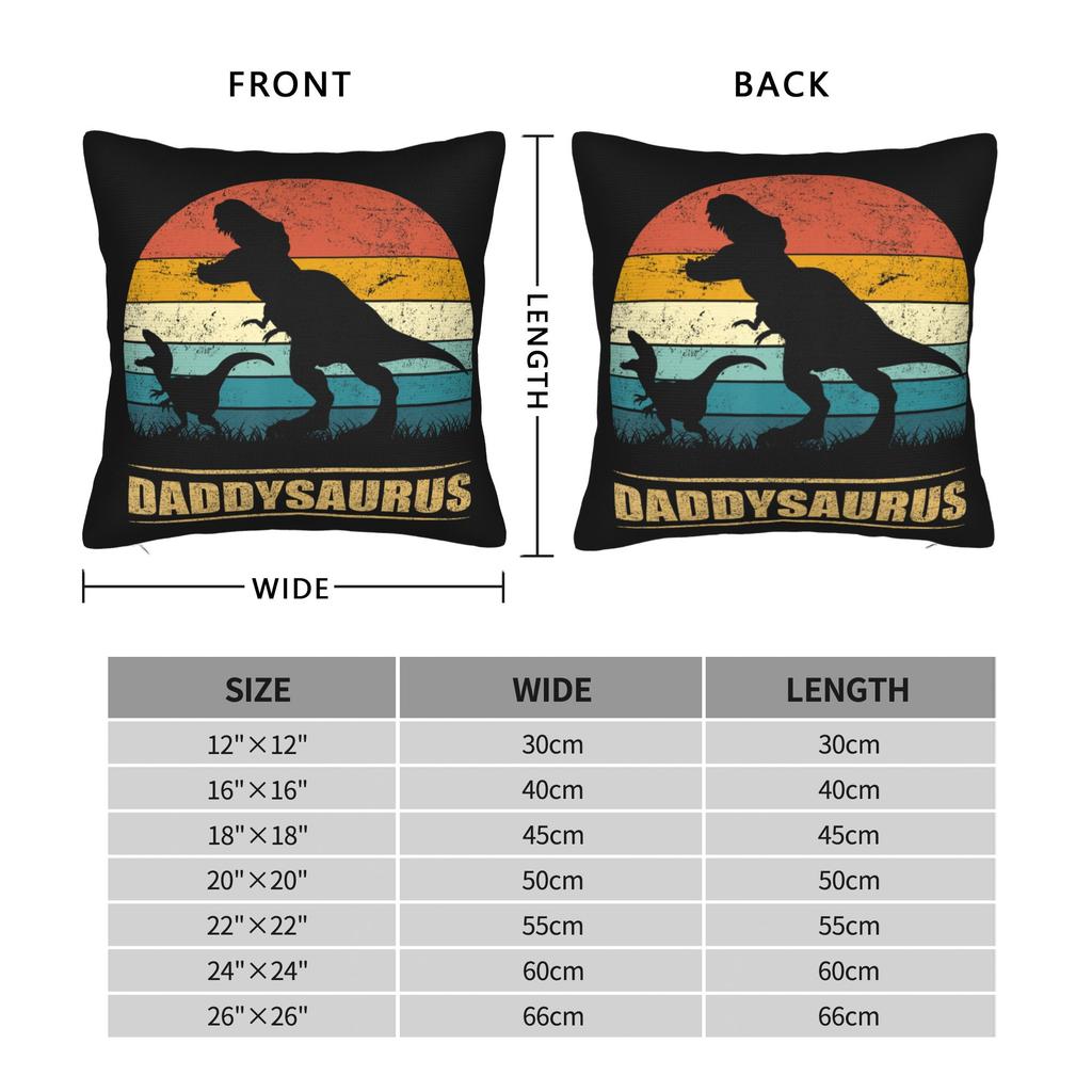 Jurassic Dad Pain Finds A Way Pillowcases Merch Printed Cushion Cover Decorations Throw Pillow Case Cover Home Multi Size