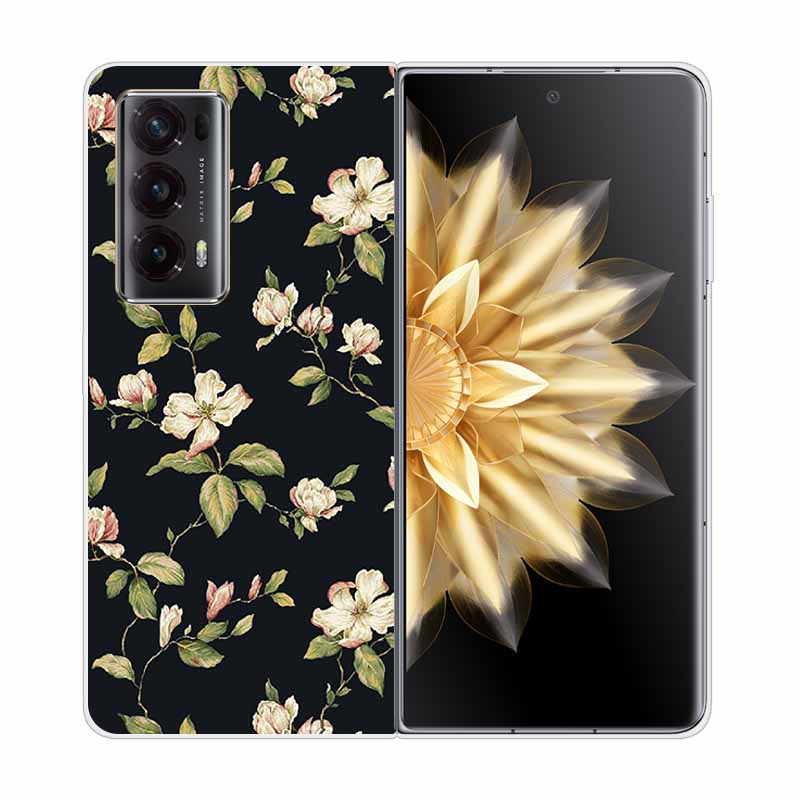 

For Honor Magic V2 5G Case Cute Fashion Painted Hard Clear Shell for Honor Magic V2 5G Transparent Covers V 2 Funda Bag MAGICV2 Honor Magic V2