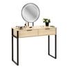 Loft Cosmetic Dressing Table With Led Makeup Mirror And Drawer Lighting