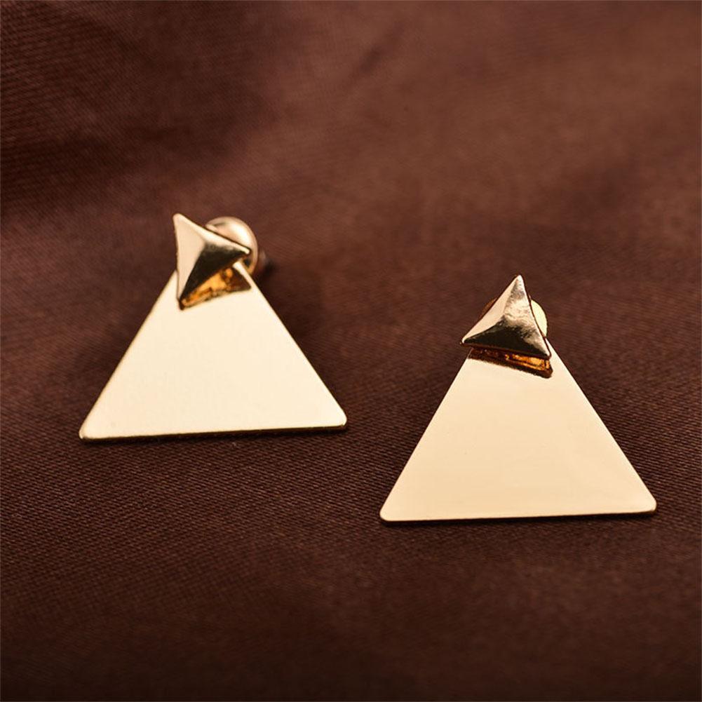 Boucles d'oreilles triangulaires géométriques simples pour femmes