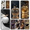 Happy Black Apple Phone Case Cover for Xiaomi Mi 17 Pro Max 15 14 13 12 11 Ultra 15T 14T 13T 12T 11T Pro Lite Soft TPU Shell Bag