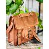 Vintage Silky Leather Messenger Bag Shoulder Laptop Bag Briefcase