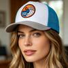 Unisex Geborduurde Trucker Pet Mesh Baseballpet Zomer Buiten Zonbescherming Trend Pet Pet Voor Mannen Vrouwen