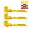 5Pcs Duck Shaped Snowball Maker Clip Children Outdoor Plastic Winter Snow Sand Making Mould Tool for Kids Fight Fun Sports Toys