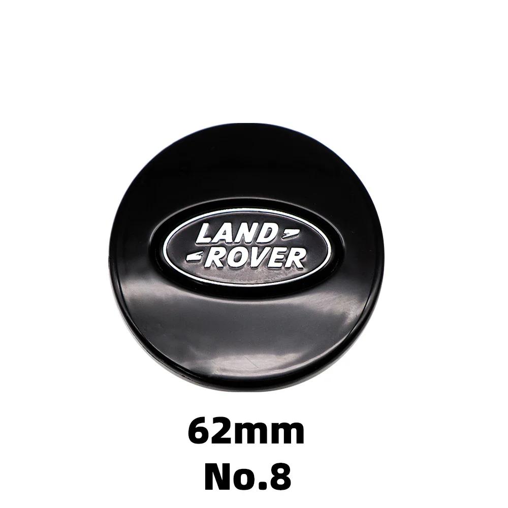 4Pcs 62mm Car Styling Car Wheel Center Hub Cap Covers Badge For Land rover SVR Discovery Velar Evoque Range Rover L322 L405 L551
