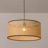 Retro Rattan Bamboo Pendant Lamp: Southeast Asian Japanese Style for Bedroom, Tea Room, or Dining Room
