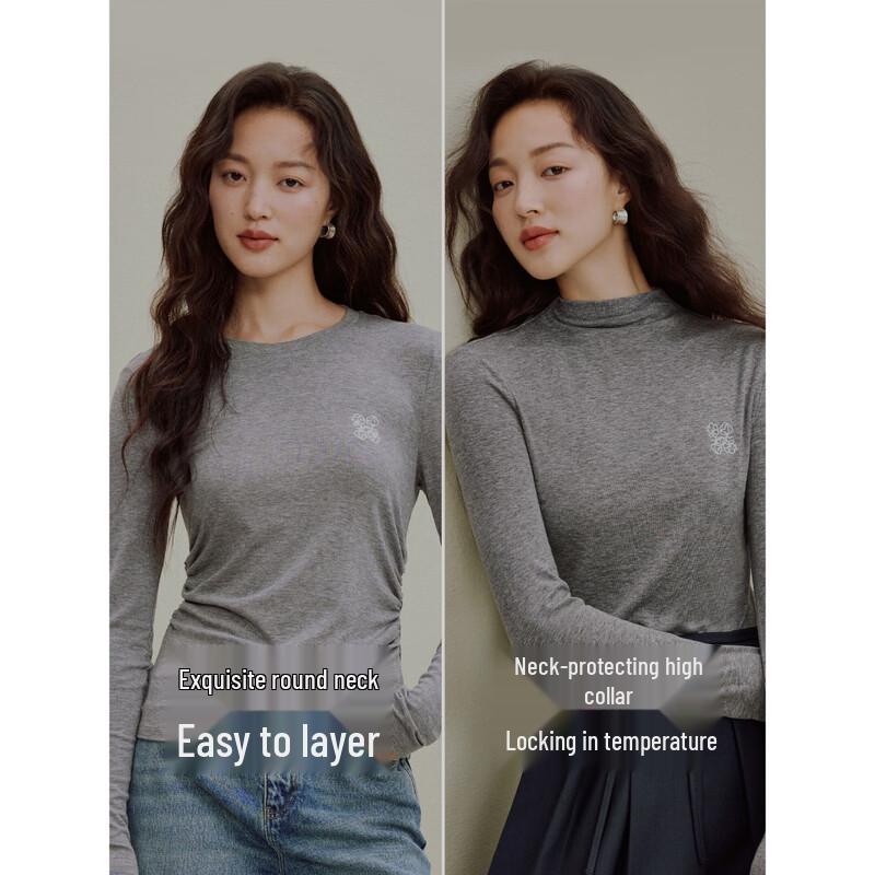 Inman Women's Lyocell Wool Blend Slim-Fit Base Layer T-Shirt