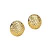European and American jewelry ins niche design sense heavy industry metal stud earrings fashionable gold light luxury versatile earrings