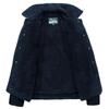 Winter Herren Baumwolle gefütterte Jacke mit dickem Revers Warmer Mantel Mittleren Alters Loose Fit Baumwolle gefütterte Jacke