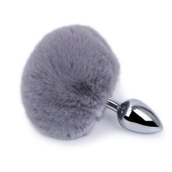 Small Size Metal Rabbit Tail Anal Plug Bunny Butt Plug Stainless Steel Booty Beads Stainless Sex