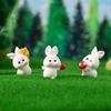 Enchanting Fairy Forest Bunny Resin Figurine Creative Tabletop Home Decor Accessory