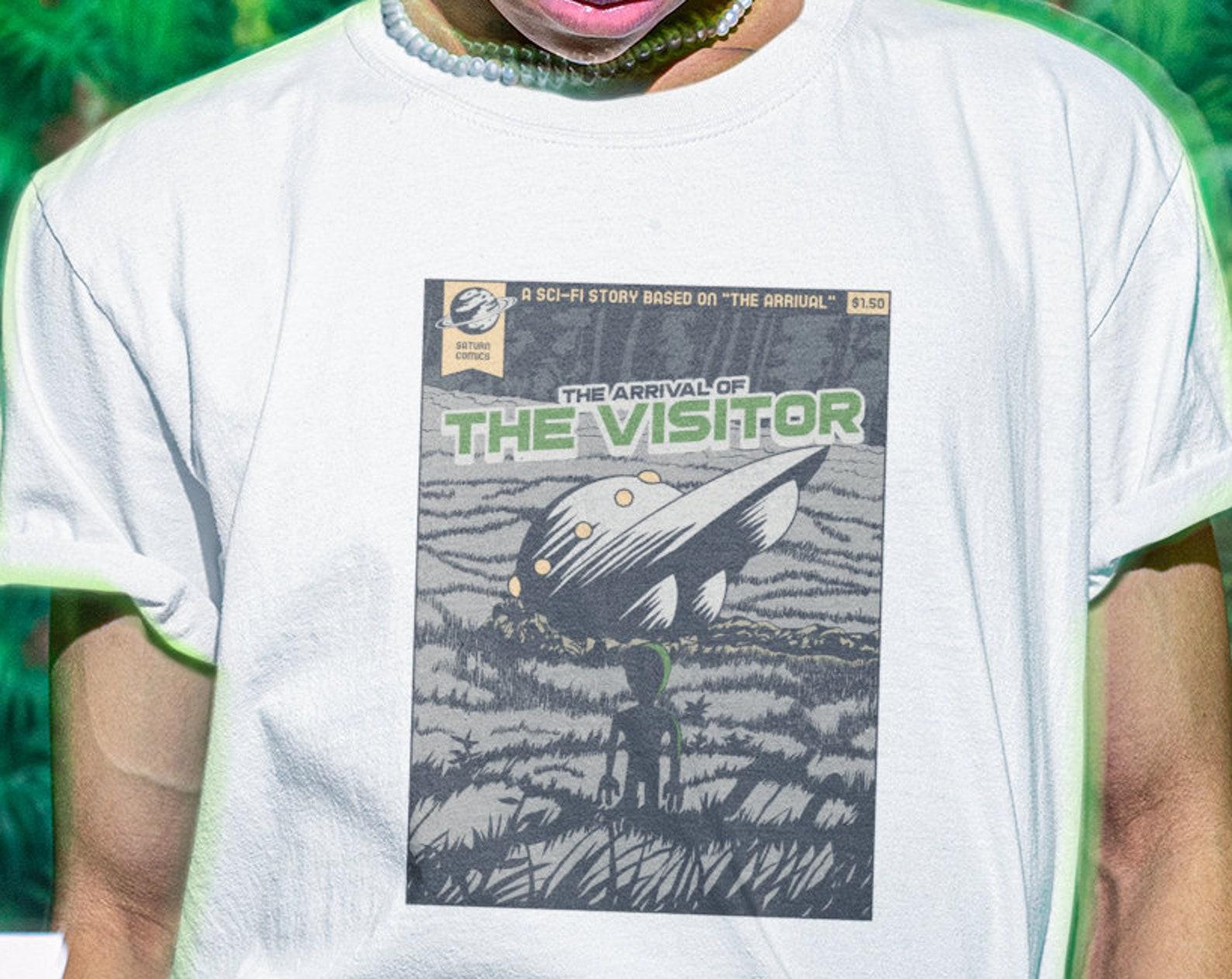 Retro Sci-Fi Comics T-Shirt: The Visitor Graphic Tee 2XL