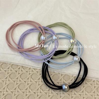 Korean-Style Elastic Hair Ties: Versatile Mori Design, Durable and Colorful for Ponytails