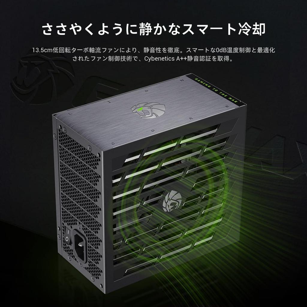 GAMEMAX LION CORE 1000W 80+ Platinum Full Modular Power Supply Unit, ATX3.1PCIe5.1 Compatible, 12V-2x6 Connectors, RGB Lighting, RTX 4050 Compatible,