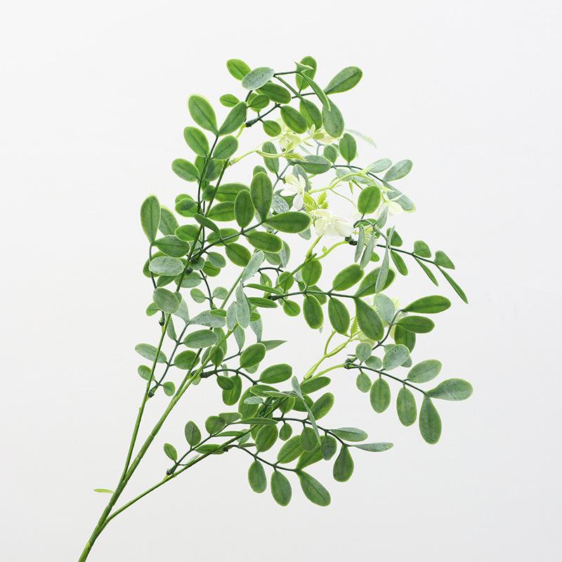 Имитация стены из растений Мягкий клей на ощупь Листья акации Окно отеля Украшения — фото 9