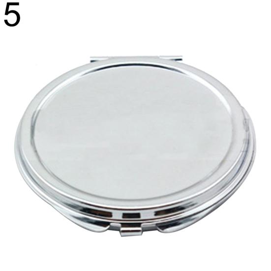 Liebe Tragbarer Kopf Katze Herz Rund Quadrat Faltspiegel Make-up Kosmetikwerkzeug