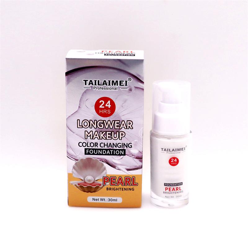 TaylorMade TLM Pearl White Color-Changing Foundation & Brightening Concealer