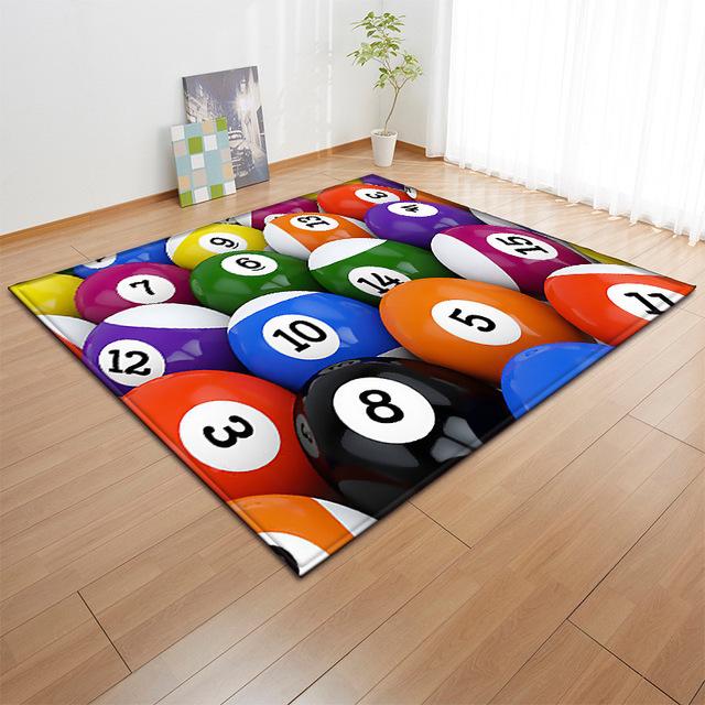Home Decoration Living Room Carpet 3d Print Pattern Boy Bedroom Room Decoration Basketball Children 'S Room Game Kitchen Carpet