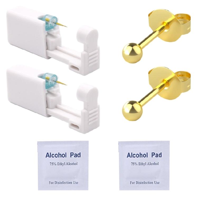 Strumento Monouso Igienico per Piercing all'Orecchio Attrezzatura Portatile per Piercing all'Orecchio per Applicazione Autonoma Rapida Senza Dolore e Sicurezza
