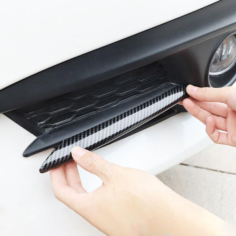 For Honda Civic 10th 2016-2018 Front Fog Light Lamp Strip Trim Carbon Fiber