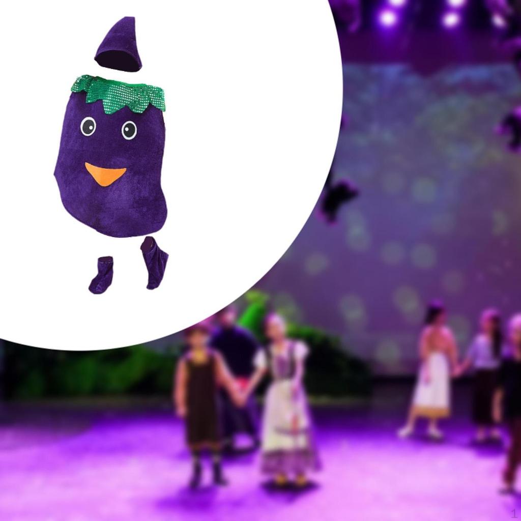 Kinderkostümset mit Obstmotiv für Halloweenspaß