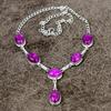 Red Jade Gemstone Handmade 925 Sterling Silver Jewelry Necklace 18" KKG-405