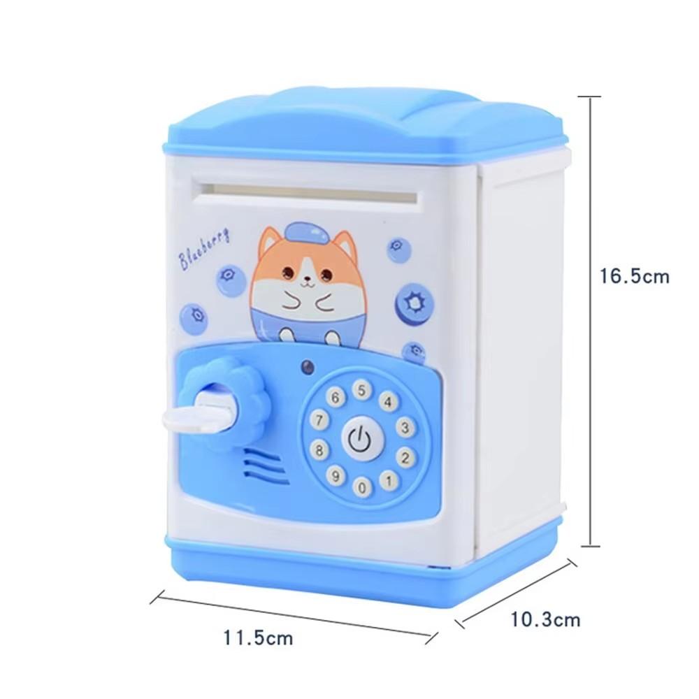 Cartoon Kids Piggy Bank Toy Safe Box - Lockable, Deposit & Withdraw Available, Perfect Birthday Gift for Boys & Girls