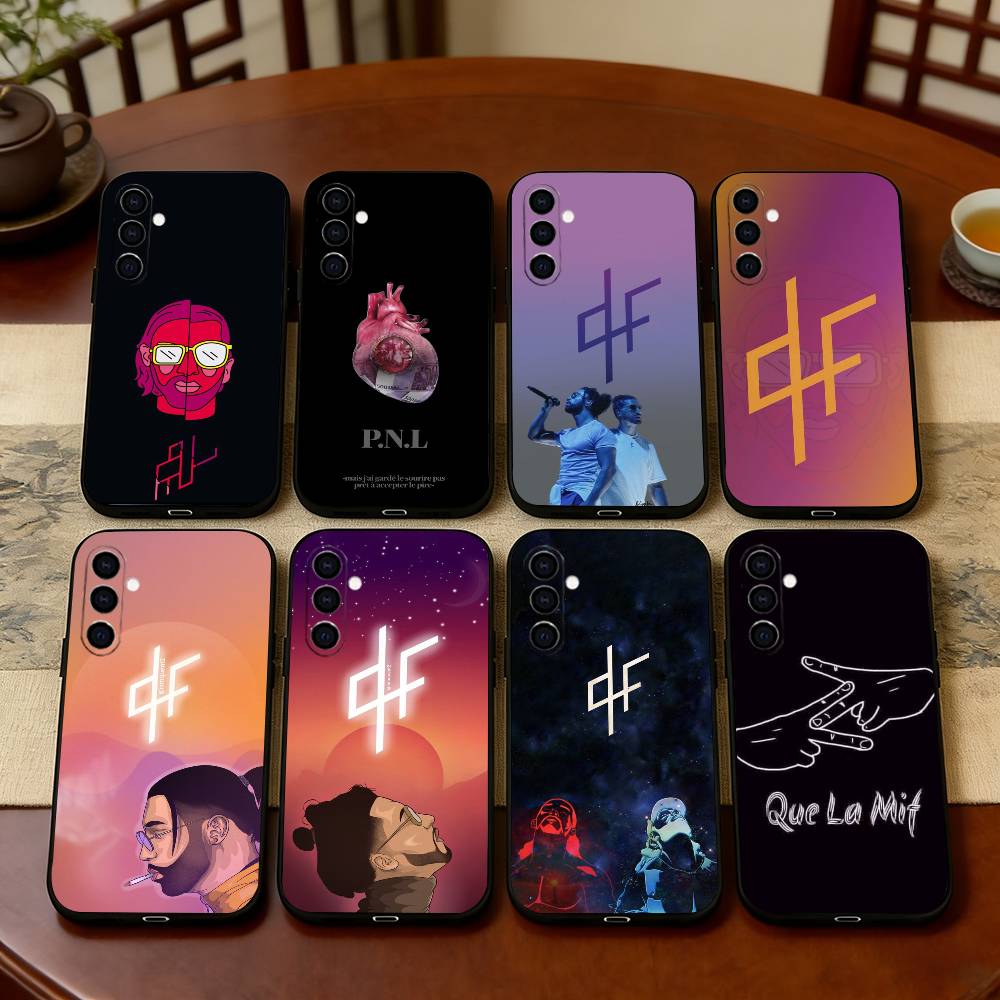 PNL QLF R-Rapper S-Singer Phone Case For Samsung Galaxy A73,A72,A71,A70,A53,A52,A51,Others Soft Black Cover