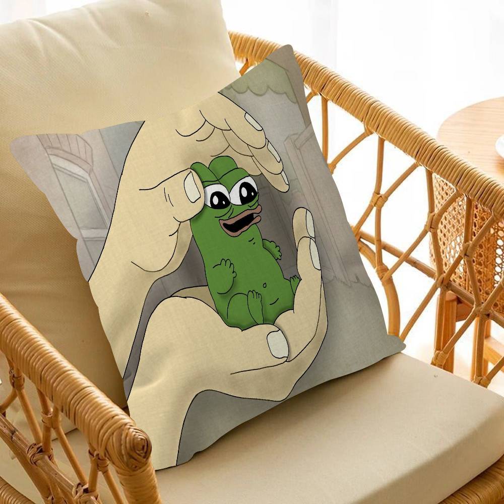 Funny P-Pepe The Frog Pillow Anime Pillow Sofa Bed Head Pillow Cover Cushion Cover Fashion