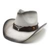 Dames Heren Zomer Strooien Hoed Decoratieve Koeienkop Riem Cowboy Hoeden Zon Bescherming Bucket Hoeden Volwassenen Zon Bescherming Strandmuts