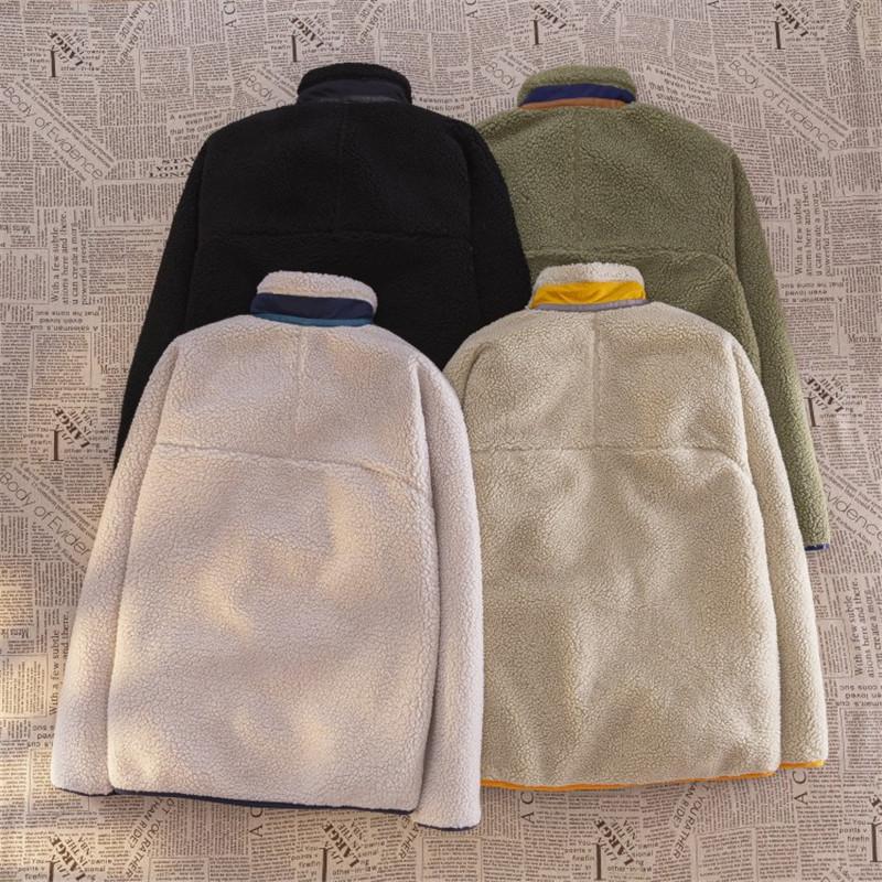 Winter Men Outdoor Sweater Lamb Fleece Submachine Jackets Down Jackets Male Windproof Coldproof Warm Comfortable Outerwear