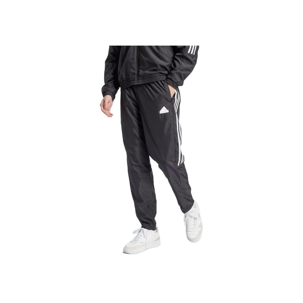 adidas Sportswear House Of Tiro Striped Comfortable Soft Knit Sports Pants Men Pants Black IX1348