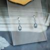 New Silver Color Inlaid Zircon Clover Tassel Earrings For Women Delicate Chain Pendant Earring Party Jewelry Accessories Gifts
