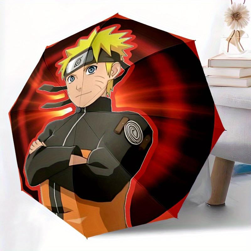 1pc Naruto Design Automatic Open/Close Umbrella - Compact Travel Umbrella, Perfect Gift for Friends -Intricate Design Umbrella yy250811060