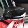 Real Carbon Fiber Side Mirror Add On Cover Caps For INFINITI Q50 Q70 2014+