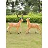 Luminous Fiberglass Sika Deer Sculpture for Garden Lawn Decoration
