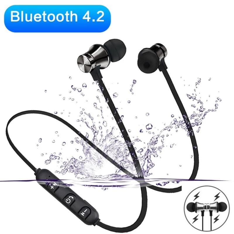 Magnetic Earphone Bluetooth-compatible Wireless Headset In-ear Noise Reduction Hanging Neck Sports