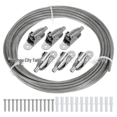 Adjustable Double-headed Stainless Steel Picture Hanging Lanyard for Art Exhibitions