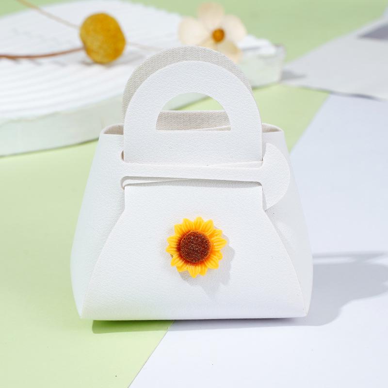 Multicolor Korean PU Leather Mini Wallet, Keychain Charm, and Sunflower Bag