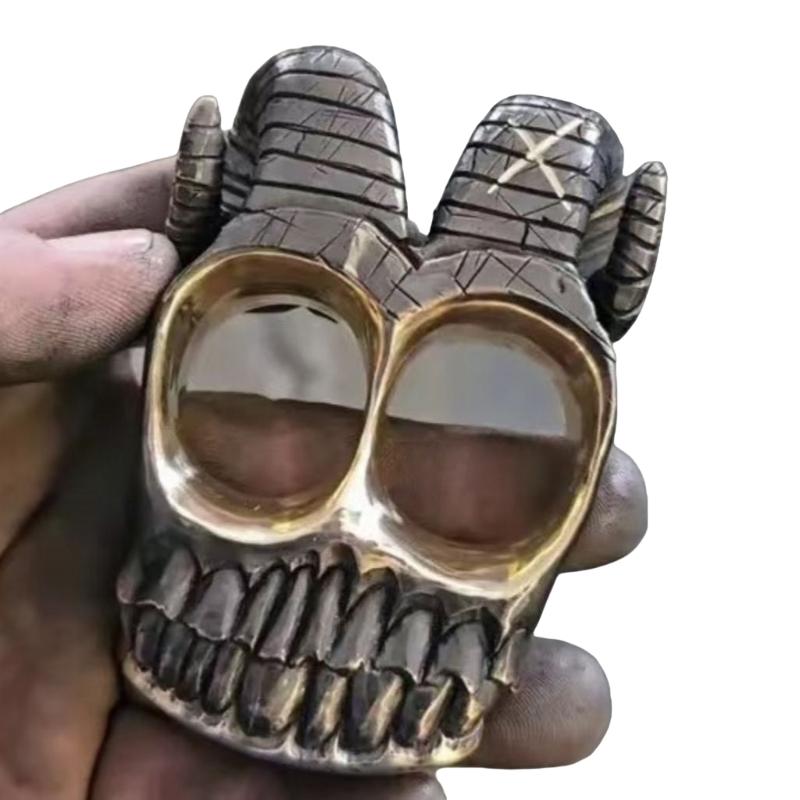 

Вінтажні панк-рок кільця на кісточки з дизайном черепа з овечими рогами, ювелірні вироби для мотоциклістів та шанувальників готичної культури 1