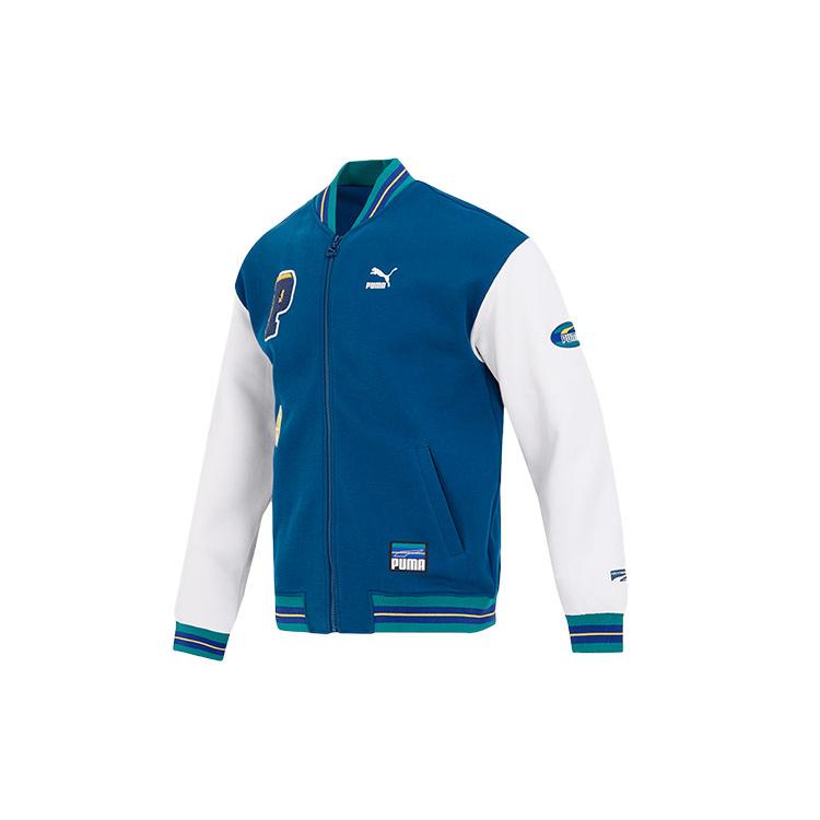 

New PUMA FW23 Baseball Jacket Unisex Blue 677373-45 M