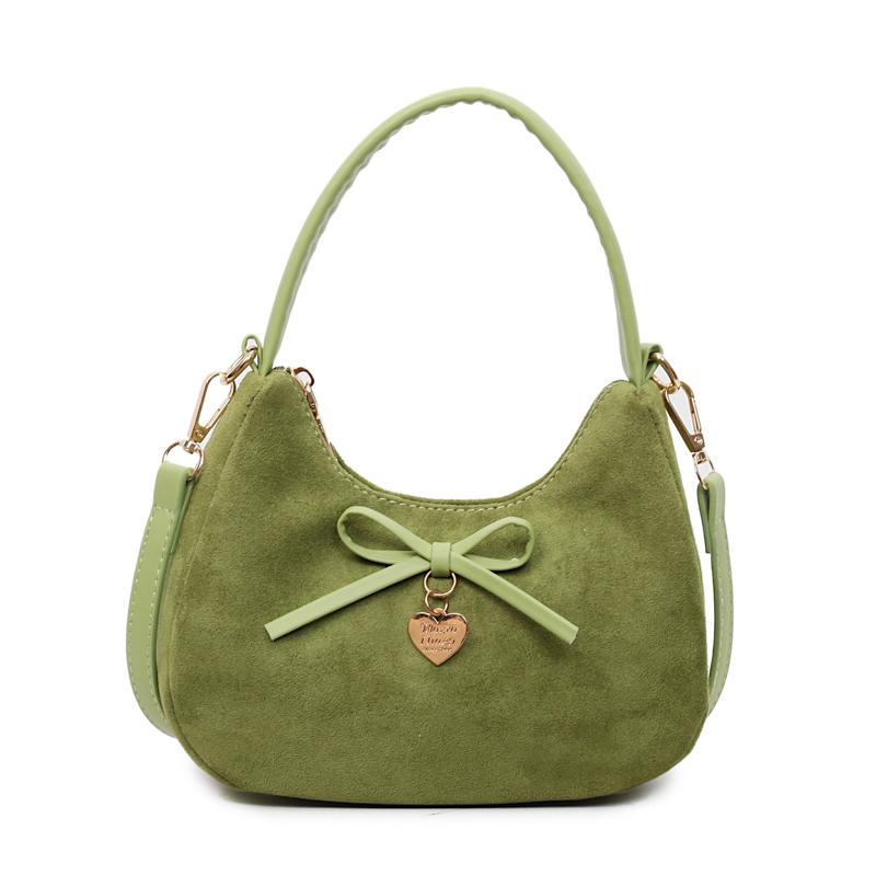 Zipper Retro Solid Color Unique Design Persality Sweet Handbags for Women 2026 Fashi Large Capacity Suede Crossbody Bags