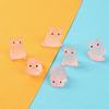 6Pcs Kawaii Mini Resin Cartoon Pig Miniatures Terrarium Figurines Diy Handmade