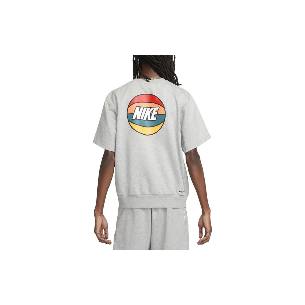 Nike Dri-FIT Standard Issue Logo Print Crew Neck Pullover Short Sleeve T-Shirt Men Tops Dark-Grey DX0328-063