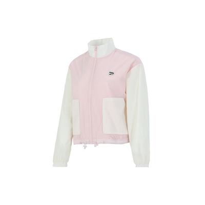 Colorblock Lässige Sportjacke mit Reißverschluss und Kragen Damenjacken Rosa 532726-36