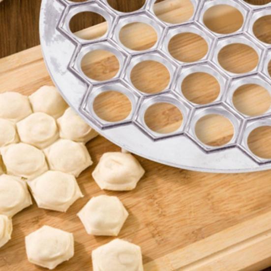 Russian Dumpling Mold 37 Holes Metal Ravioli Maker Pelmeni Meat Dumplings Cutter Effortless Homemade Dumplings Maker for Restaurant Home
